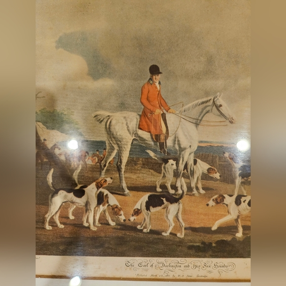 1937 Vintage Numbered Print in Original Frame - Picture 3 of 9